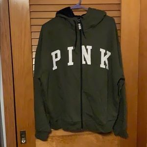 VS PINK full zip Jacket w/Fur hood